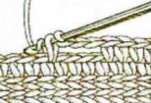 Вязание навесных петель крючком